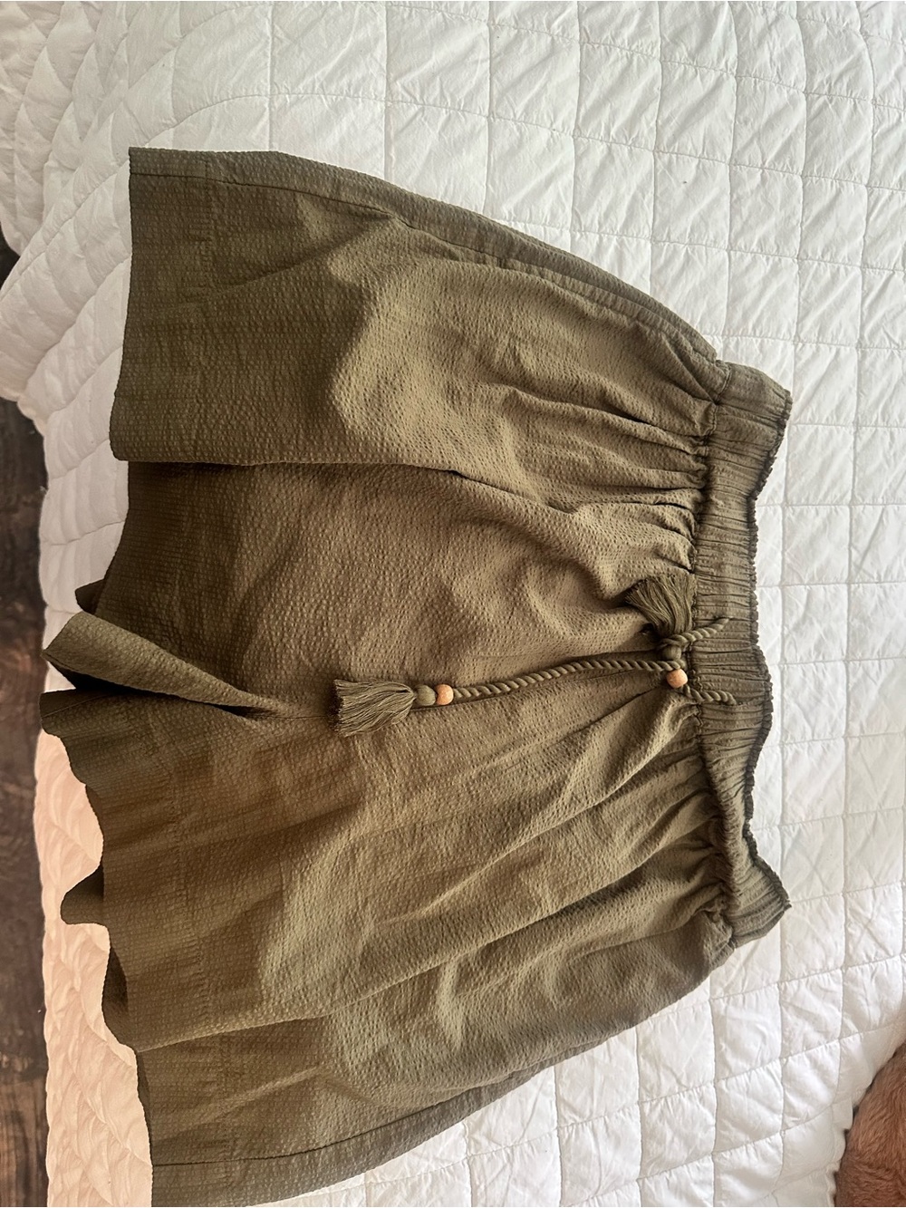Faherty Marine Seersucker Shorts in Olive - Picture 2 of 4